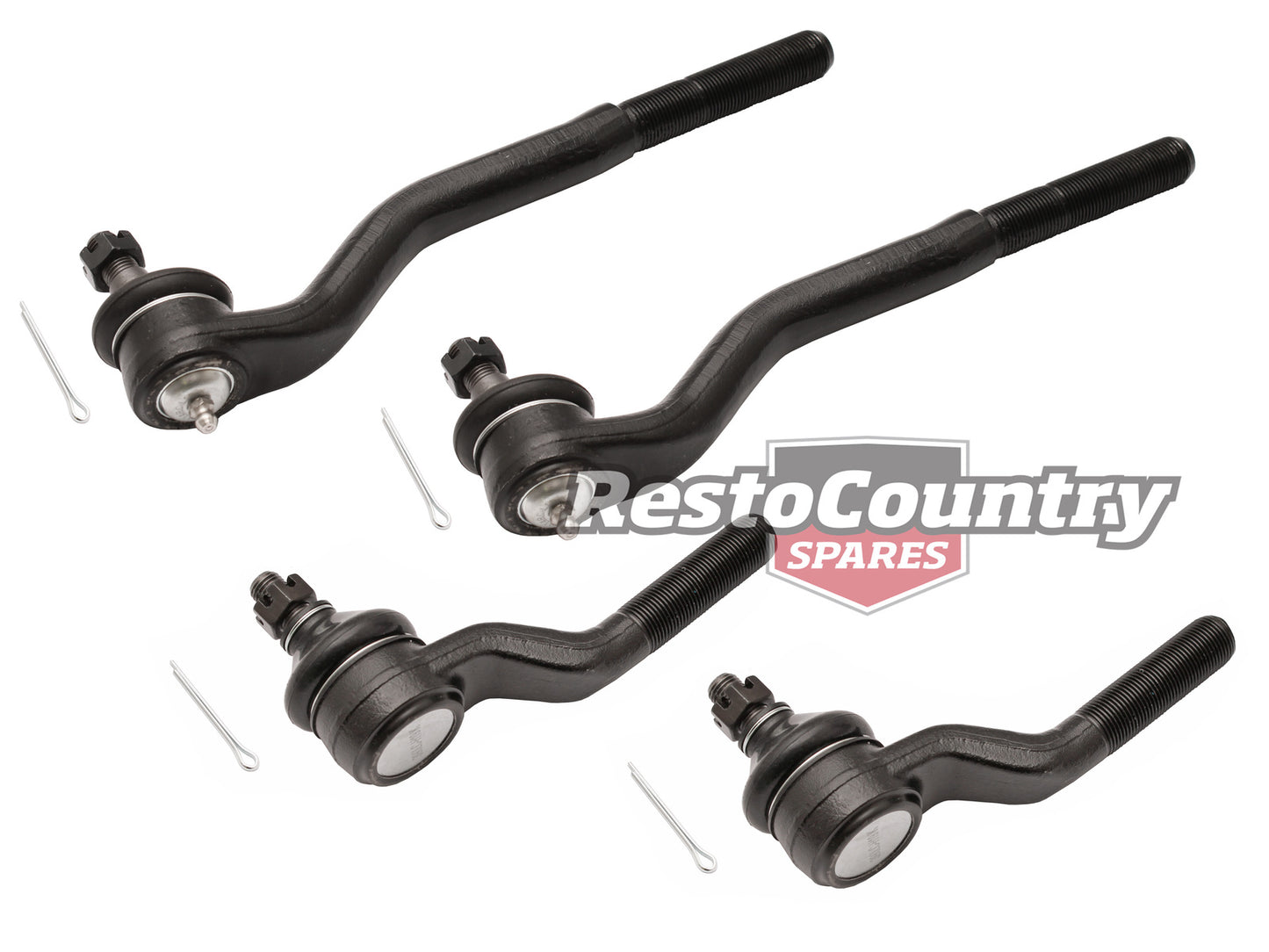 Ford Tie Rod End Kit x4 INNER + OUTER Early XR ZA steering joint ball - kC60A3289C-b