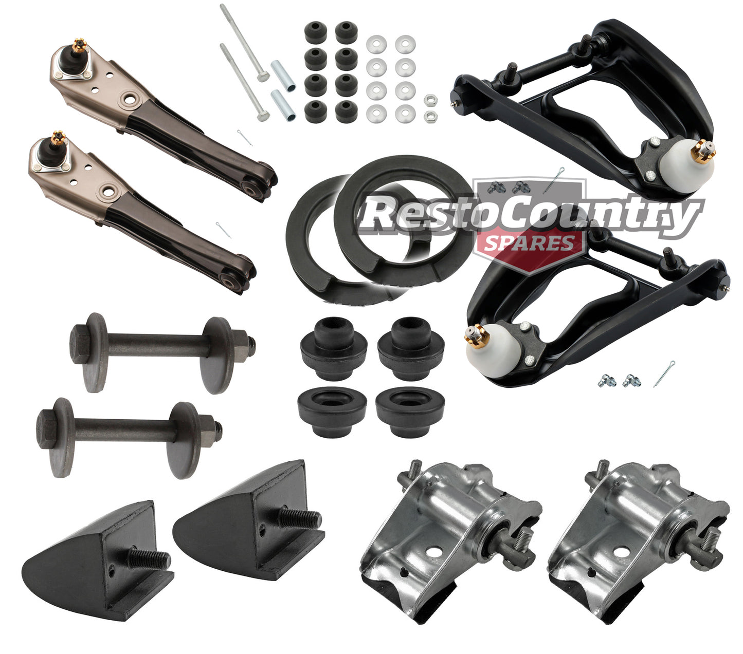 Ford Front Suspension Rebuild Kit XR XT XW XY XA XB Control Arms + Saddles +Bump -kC8GY3078A-c