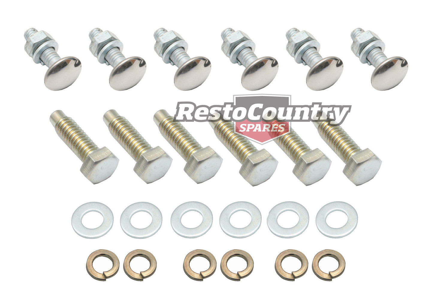 Holden Torana REAR Bumper Bar Mounting BOLT Kit LC LJ nut washer - kCBM1011-a