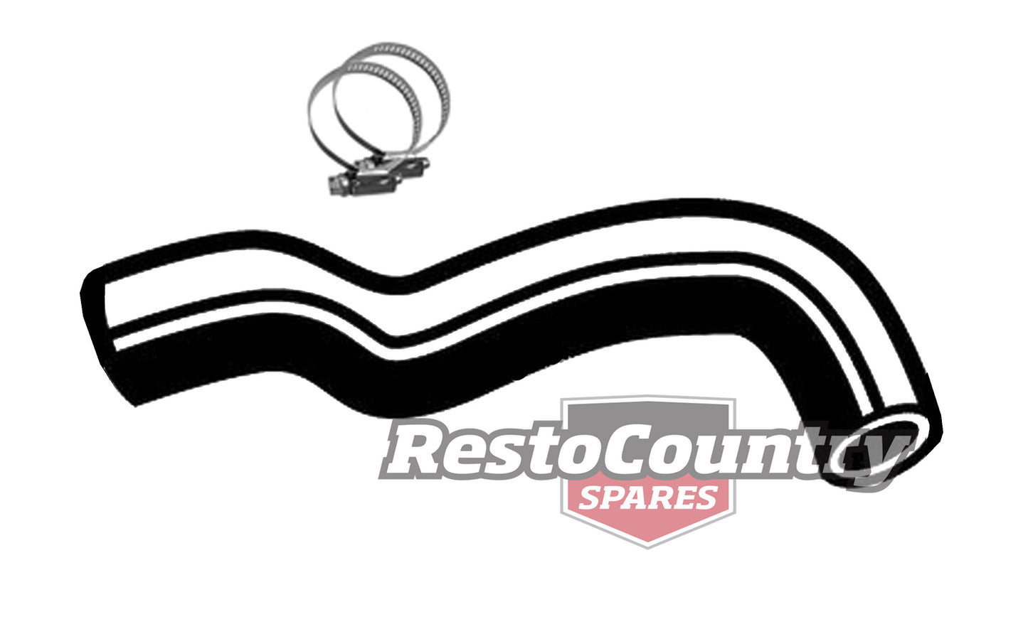Ford UPPER Radiator Hose + Clamps 6Cyl ZJ ZK 4.1 NON A/C service rubber pipe - kCH1106-b