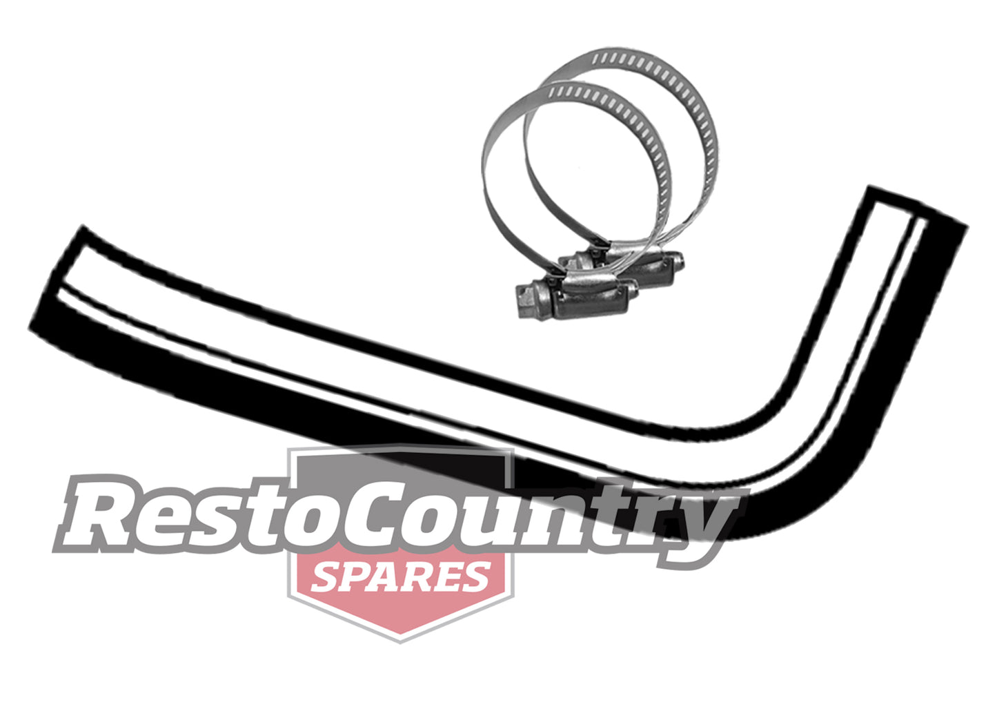 Holden Service UPPER Radiator Hose + Clamps WB 6Cyl 3.3 202 NON A/C - kCH1250-a