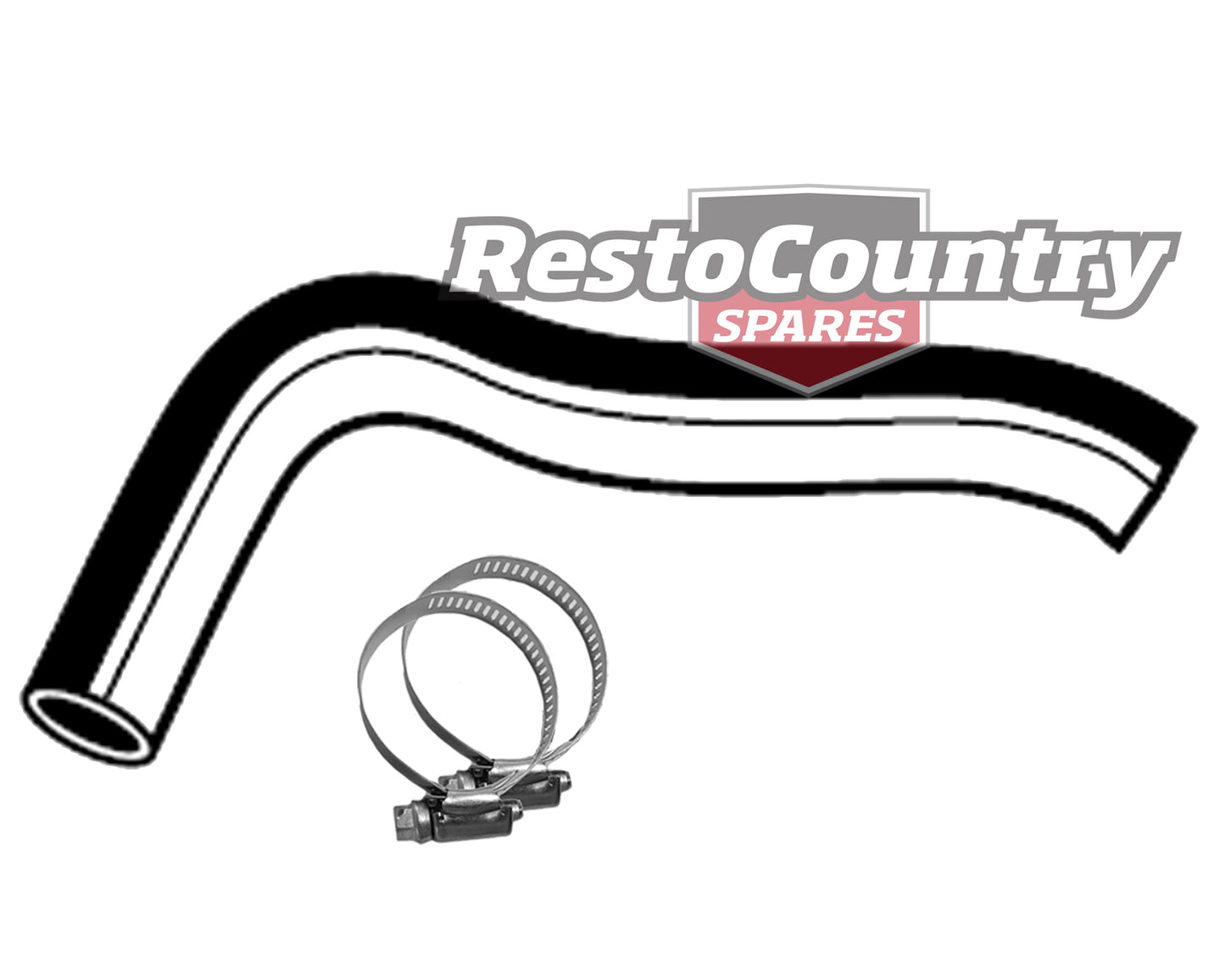 Holden Service LOWER Radiator Hose + Clamps WB V8 253 308 4.2 5.0 - kCH1254-a