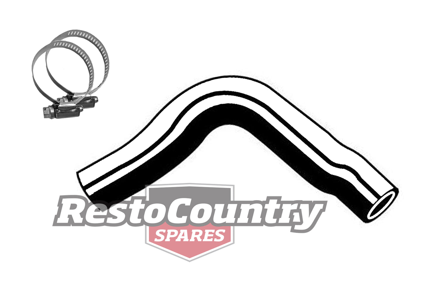 Ford Service UPPER Radiator Hose + Clamps EF EL NF NL 6 Cylinder 4.0 - kCH1944-a