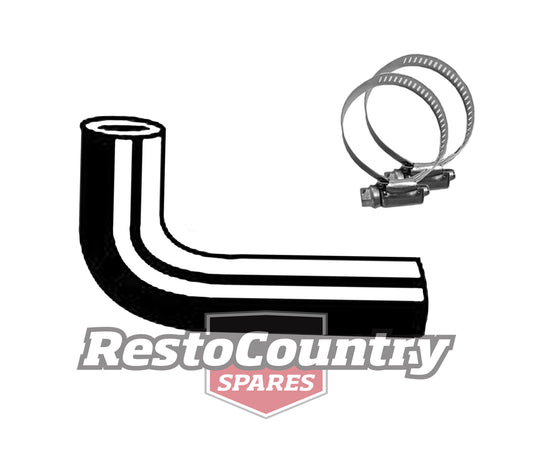 Ford Service UPPER Radiator Hose + Clamps XK XL 6 Cylinder 144 170 bottom - kCH482-b