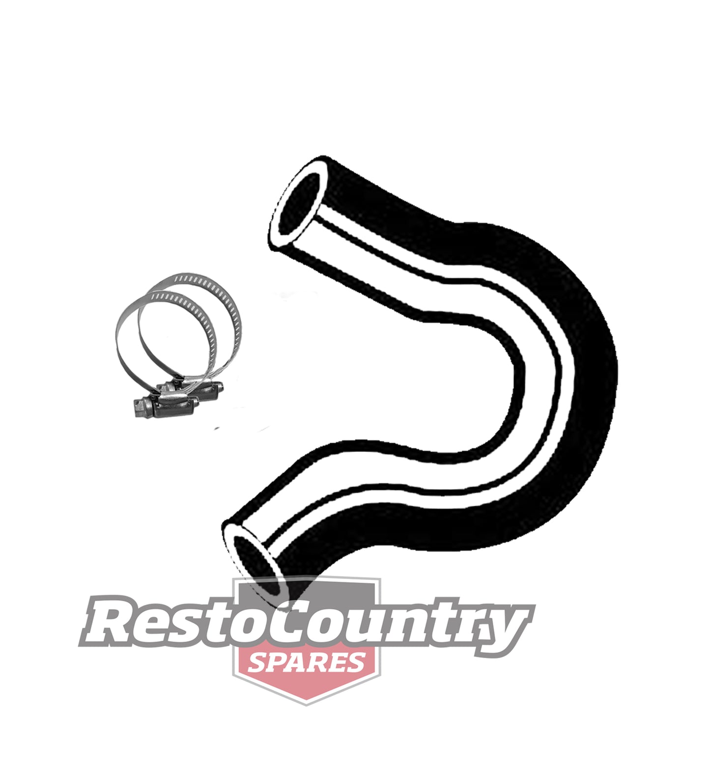 Ford Service UPPER Radiator Hose + Clamps XM XP 6 Cylinder 144 170 200 top - kCH613-a
