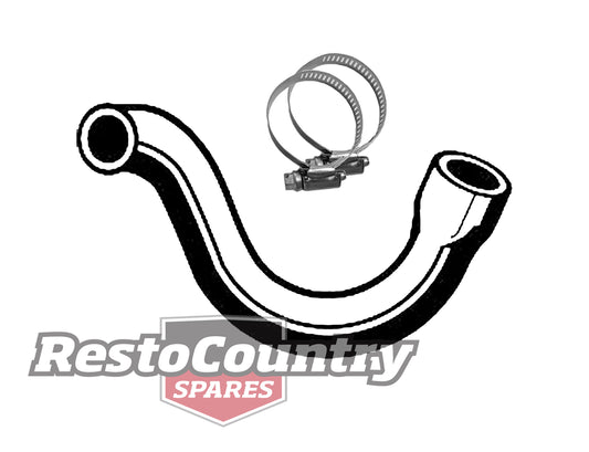 Ford Service LOWER Radiator Hose + Clamps XK XL XM XP 6 Cylinder 144 170 bottom - kCH614-a