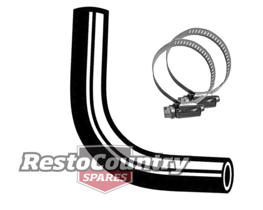 Holden Service UPPER Radiator Hose + Clamps HQ HJ HX HZ 6Cyl 173 202 NON A/C - kCH935-a