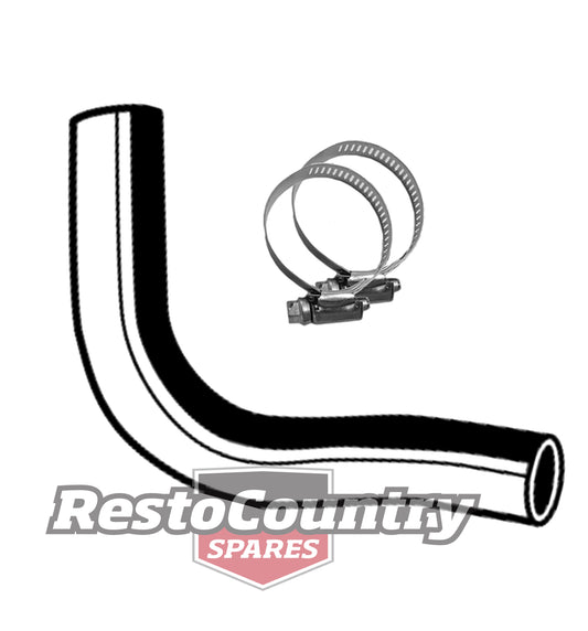 Holden Service LOWER Radiator Hose + Clamps 350 Chev V8 HQ Monaro bottom rubber - kCH945-a