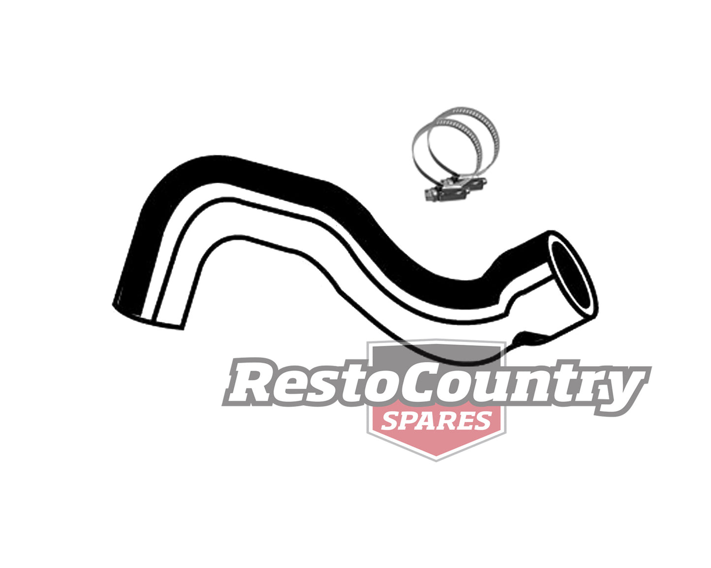 Ford LOWER Radiator Hose + Clamps 6Cyl 3.3 4.1 XA XB XC With A/C. XD XE XF ALL - kCH968-a