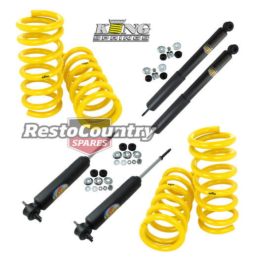 Holden Coil KING Spring +Shock HQ HJ HX HZ Wagon V8 FRONT +REAR Sport Low 25mm - kCOILH061