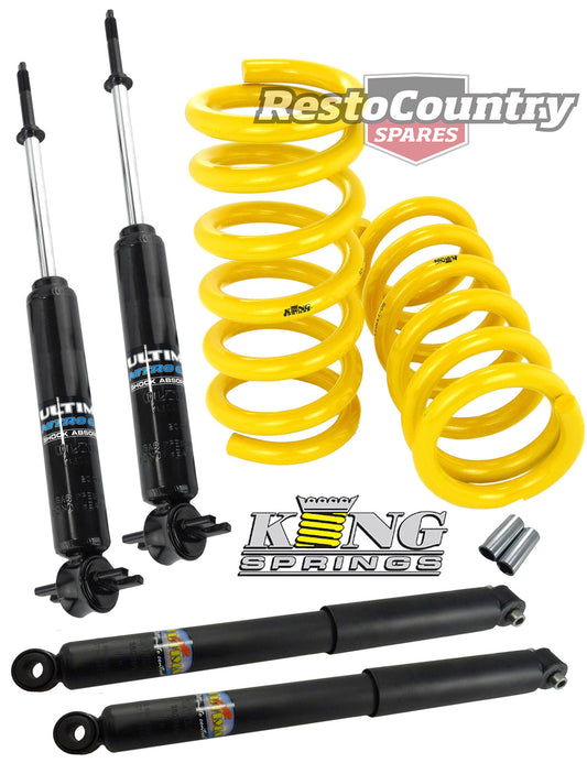 Holden Coil KING Spring + Shock HZ WB Ute Van 6cyl FRONT + REAR STANDARD - kCOILH123