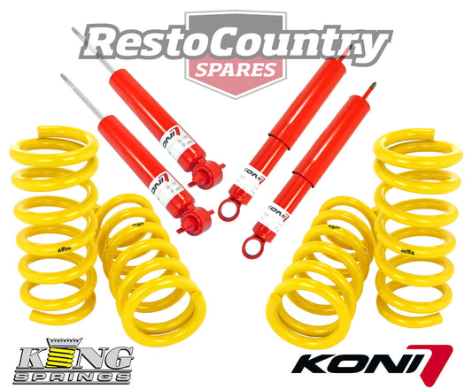 Holden Coil KING Spring+ KONI Shock Torana LH LX UC 4-6cyl FRONT + REAR 25mm Low - kCOILH163