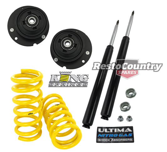 Holden FRONT Shocks + KING Springs + Struts Kit VB VC VH VK VL VN V8 Std 25mm - kCOILH304