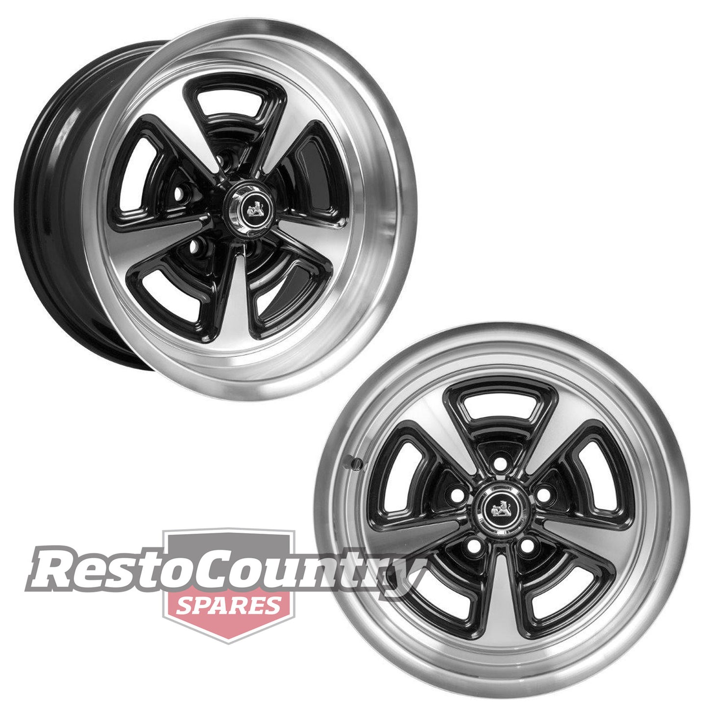 CTM Muscle SPRINT GTS Wheel PAIR 15x8 5/120.65 Holden HQ HJ HX HZ WB monaro mag -kCTMGTS2-a - kCTMGTS2-a