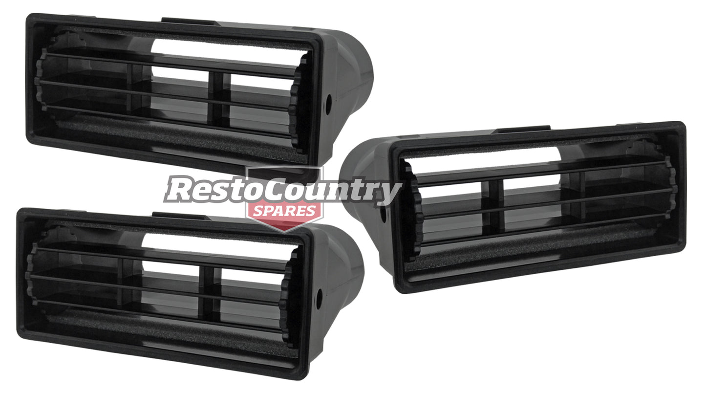 Holden Dash Vents x3 STANDARD Kit HQ GTS SS Monaro Premier Kingswood Belmont - kD8C004-b