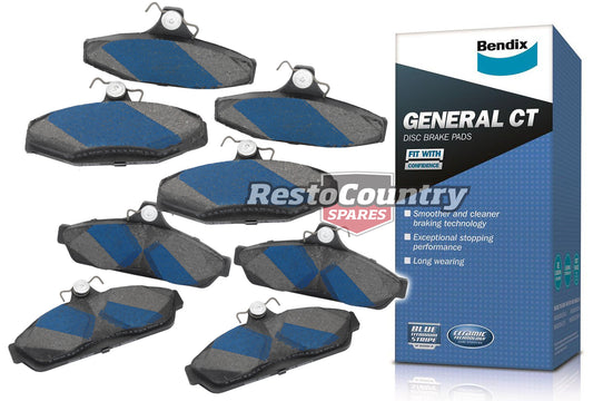 Bendix Front & Rear Disc Brake Pad Kit Holden VB VC VH VK VL VN VP VR VS Commodore - kDB1085-c
