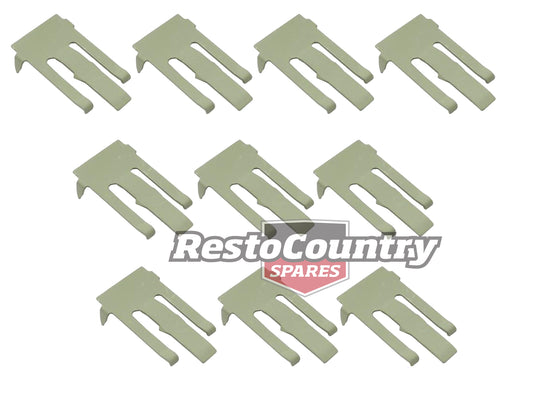 Holden Outer Door Belt Clip Set x2 Doors LC LJ Sedan weather strip trim - kDBC1007-a