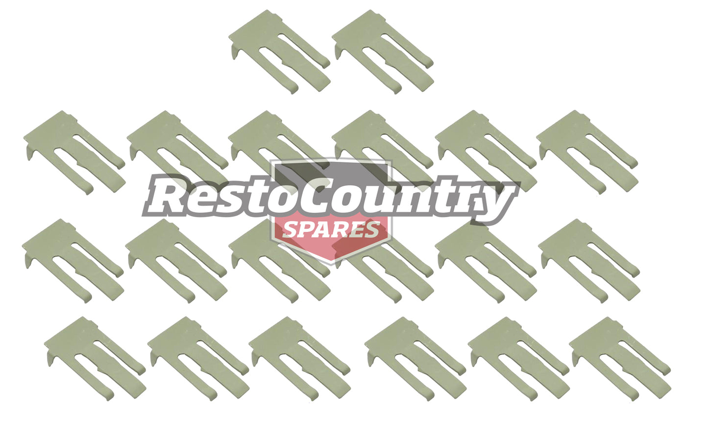 Holden Outer Door Belt Clip Set x4 Doors LC LJ Sedan weather strip trim - kDBC1007-b