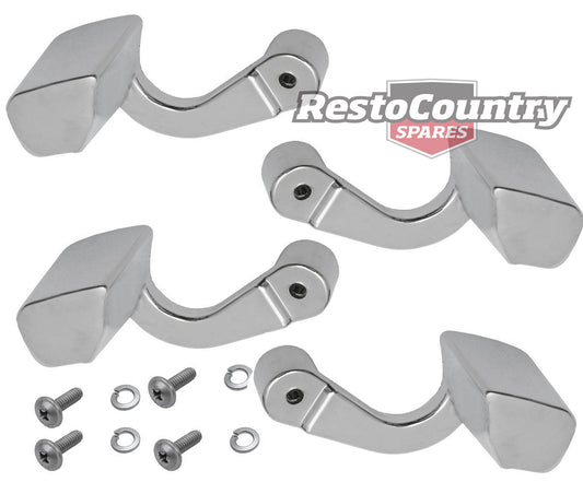 Holden Inner Door Handle SET x4 HQ HJ HX HZ WB Suit Arm Rest Front + Rear L + R - kDH1001-b