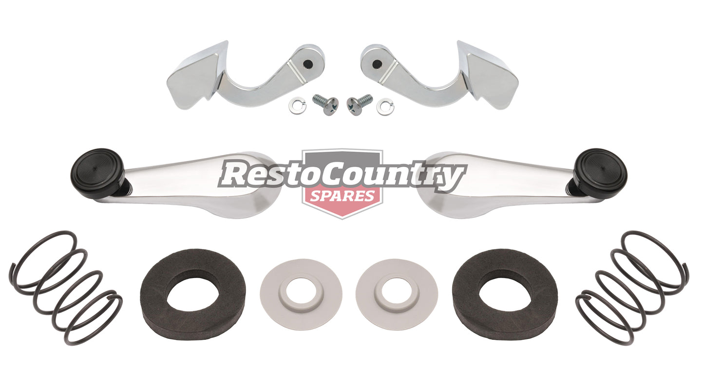 Holden Inner Door +Window Winder Handles HQ HJ HX HZ WB Suit Arm Rest Front Rear - kDH1001-c