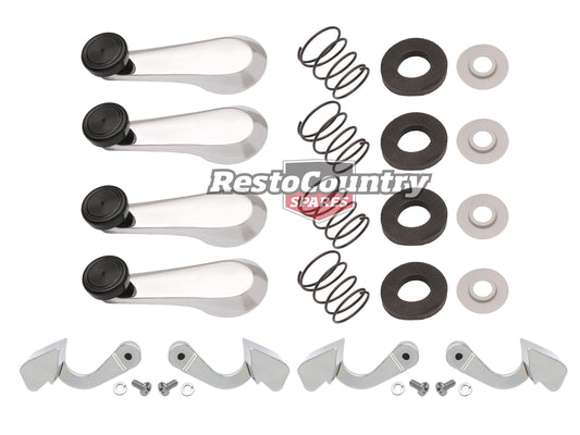 Holden Inner Door +Window Winder Handles HQ HJ HX HZ WB Suit Arm Rest Front Rear - kDH1001-d