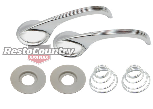 Holden Interior / INNER Chrome Door Handle Pair x2 FE EK EJ EH HD HR - kDH1003x2