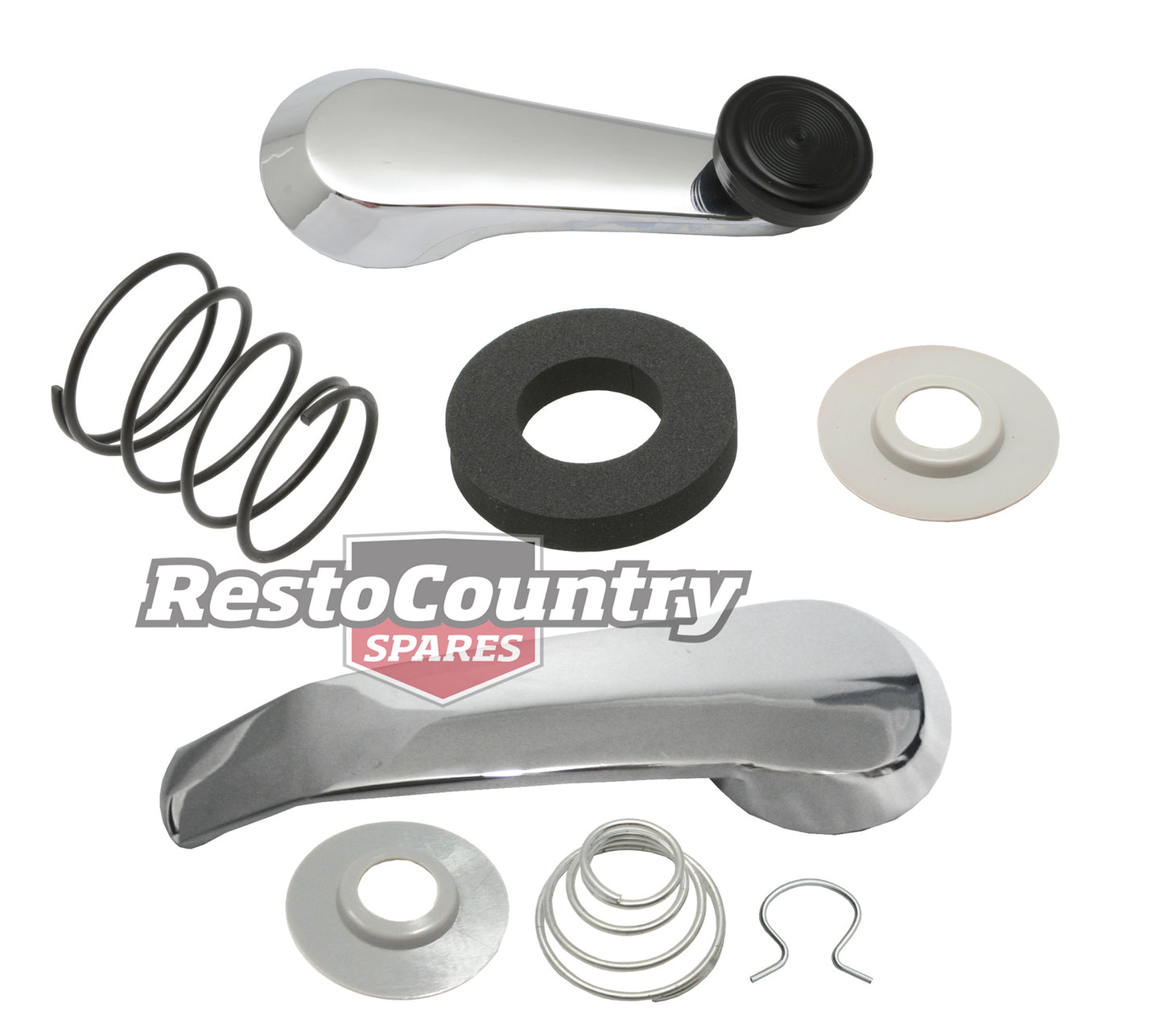 Holden INNER Door + Winder Handle Pair W/O Arm Rest HK HT HG HQ HJ HX HZ WB LC-UC - kDH1005-a