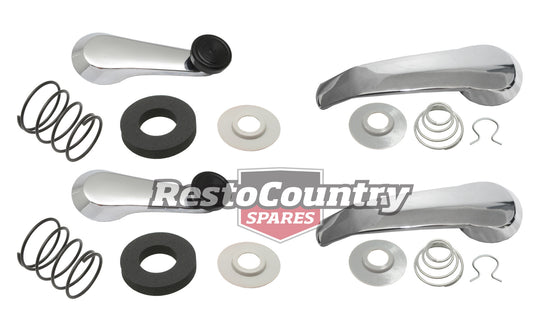 Holden INNER Door + Winder Handle kit x4 W/O Arm Rest HK HT HG HQ HJ HX HZ WB LC-UC - kDH1005-c