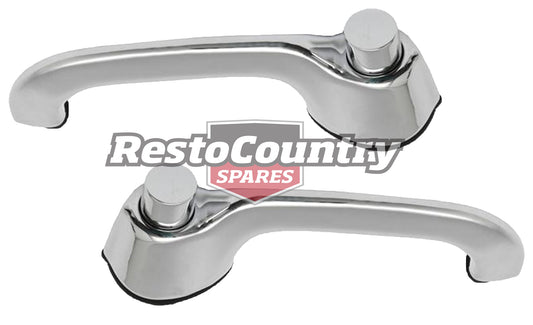 Holden Chrome FRONT Outer Door Handle Pair LEFT + RIGHT FE FC FB EK exterior - kDH1013-a