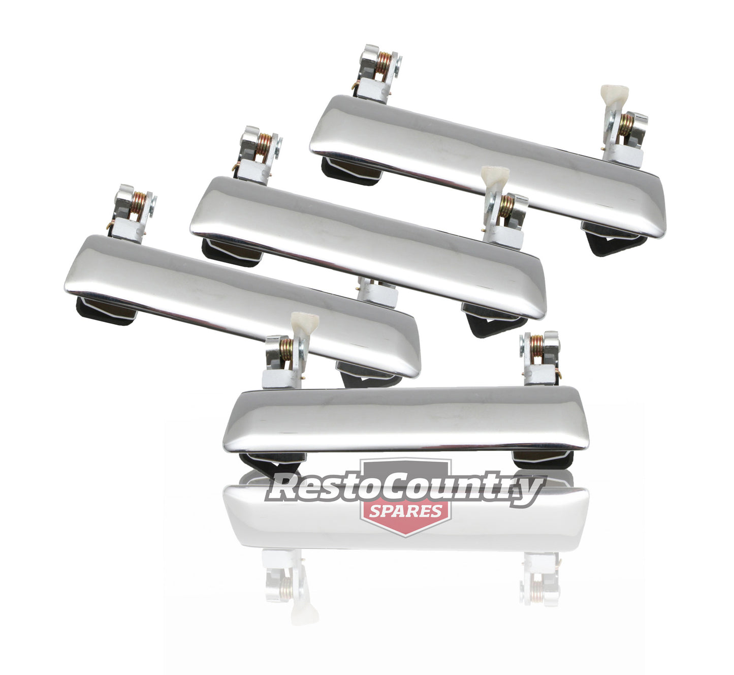 Holden Outer Door Handle FRONT +REAR LEFT +RIGHT Chrome Torana LC LJ x4 - kDH1019-20-21x4