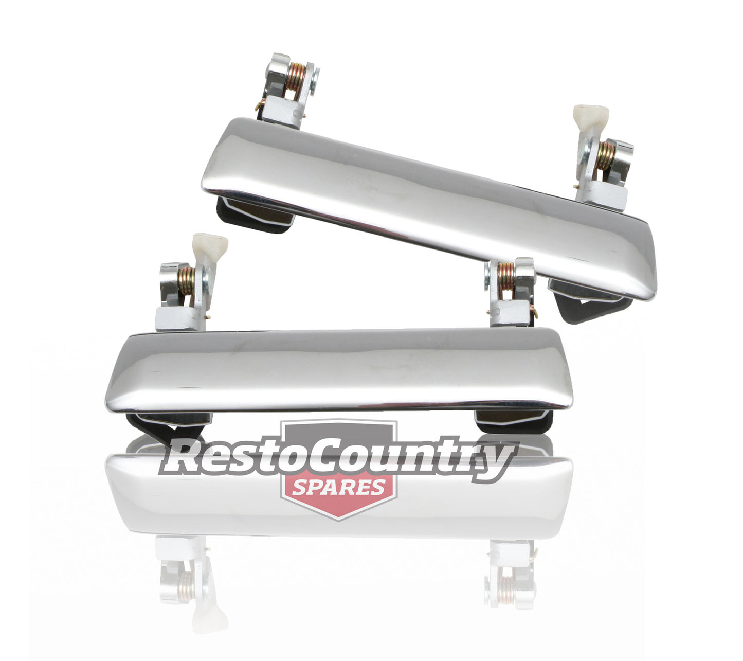 Holden Outer Door Handle REAR LEFT + RIGHT Chrome Torana LC LJ x2 - kDH1020-21x2