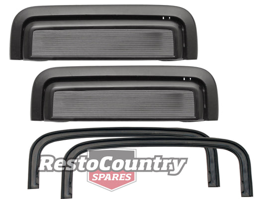 Holden Commodore Black Outer Door Handle PAIR Left + Right VB VC VH VK VL NEW - kDH1058-a