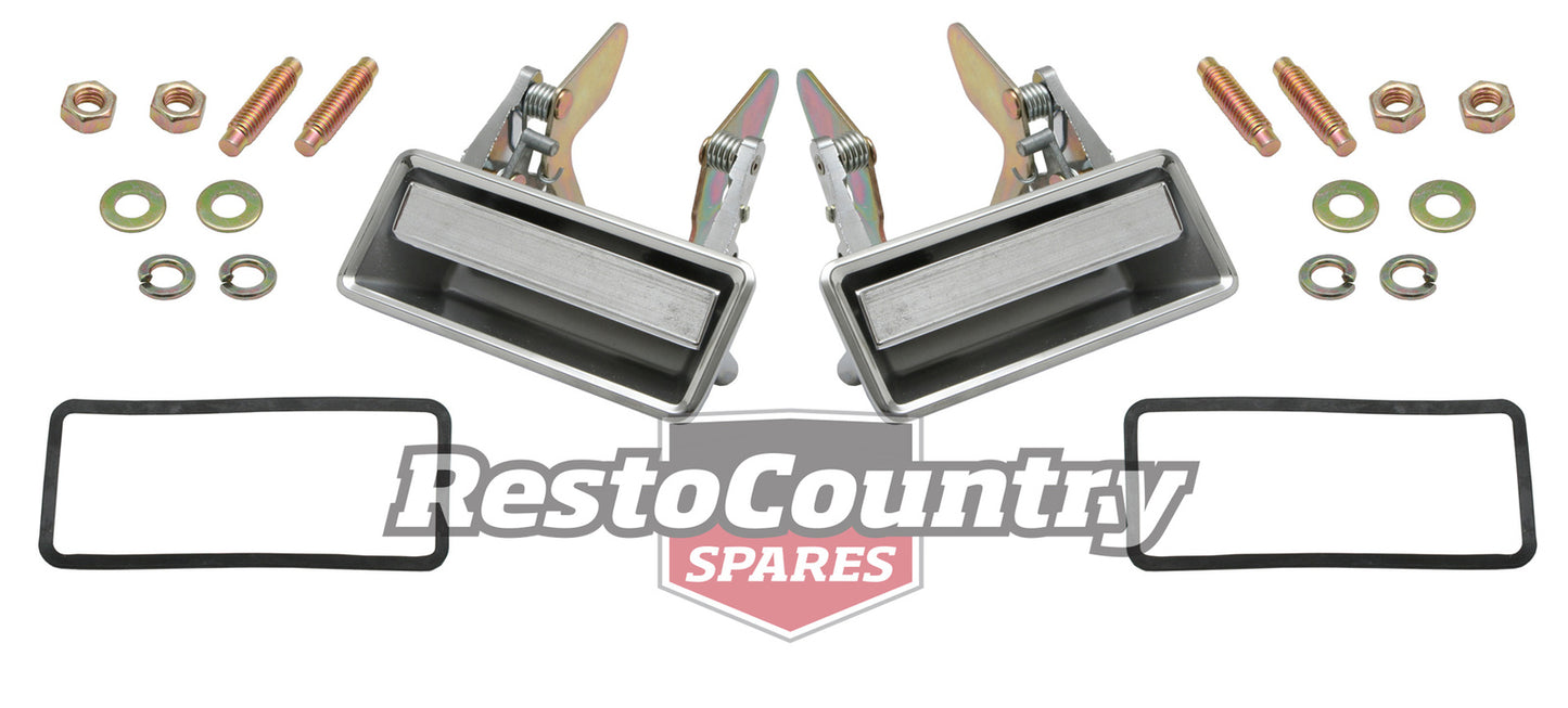 Ford Front Door Handle + Gasket + Fitting Kit PAIR Left + Right XB XC ZF ZG ZH - kDH2005-a