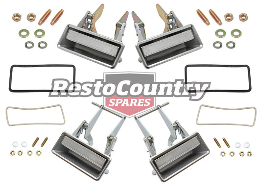 Ford Door Handle +Gasket +Bolt Set Front + Rear LEFT +RIGHT Outer XB ZF ZG - kDH2005-b