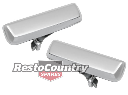 Ford FRONT Outer Door Handle PAIR Chrome XD XE XF ZJ ZK Cortina TE TF Left+Right - kDH2007-a