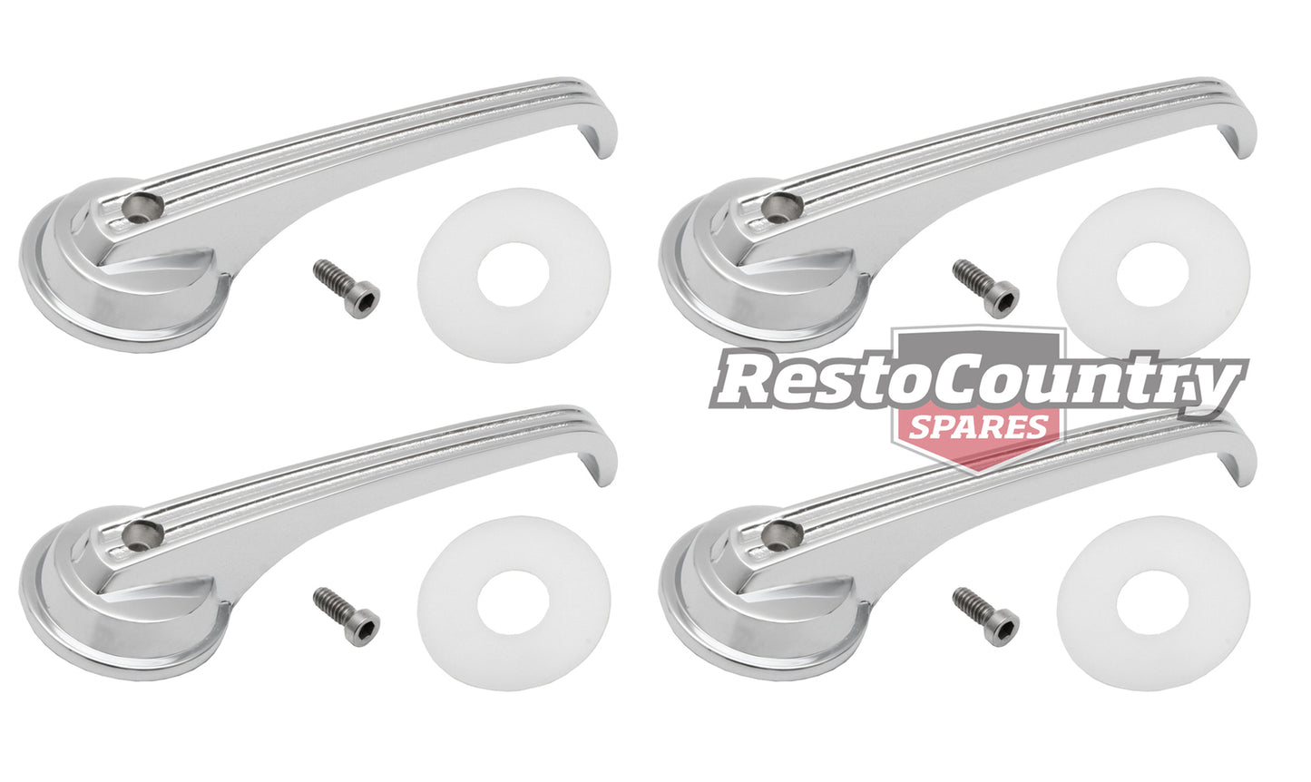 Ford Inner Door Handle Kit x4 XR ZA 66 Mustang Front + Rear Left + Right grab - kDH2018-b