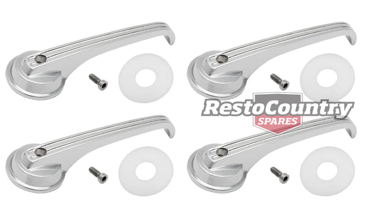Ford Inner Door Handle Kit x4 XR ZA 66 Mustang Front + Rear Left + Right grab - kDH2018-b