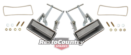 Ford Rear Door Handle +Gasket +Fitting Kit Pair LEFT +RIGHT Outer XB ZF ZG - kDH2025-a