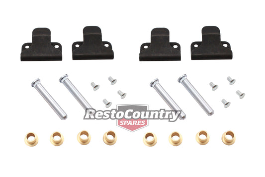 Holden Front Door Hinge Repair Kit x2 FE FC FB EK EJ EH HD HR Pin + Bush +Spring - kDHR1001A-a