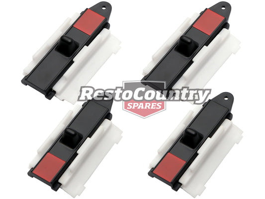 Holden Commodore Door Lock Sliders x4 Kit FRONT + REAR L+R VB VC VH VK VL - kDLK12-13-a