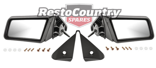 Holden Commodore Door Mirror PAIR VK VL Manual Left + Right + Fitting Screws - kDM1003-a