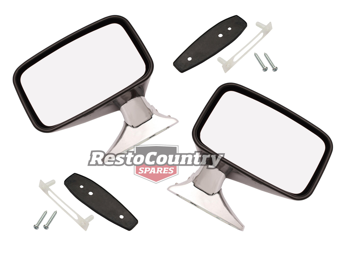 Holden GTS Door Mirror Pair LEFT +RIGHT +Fit Kit HQ HJ HX HZ WB LH LX UC - kDM1019-20