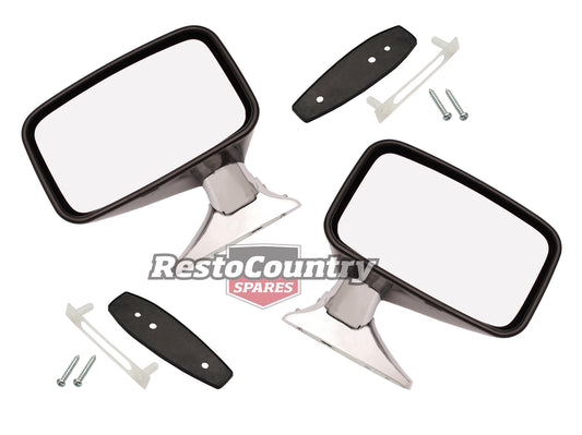 Holden GTS Door Mirror Pair LEFT +RIGHT +Fit Kit HQ HJ HX HZ WB LH LX UC - kDM1019-20