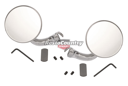 Holden Door Mirror 3" Right Angle Arm PAIR FX FJ FE FC FB EK EJ EH HD HR - kDM1022-23-a