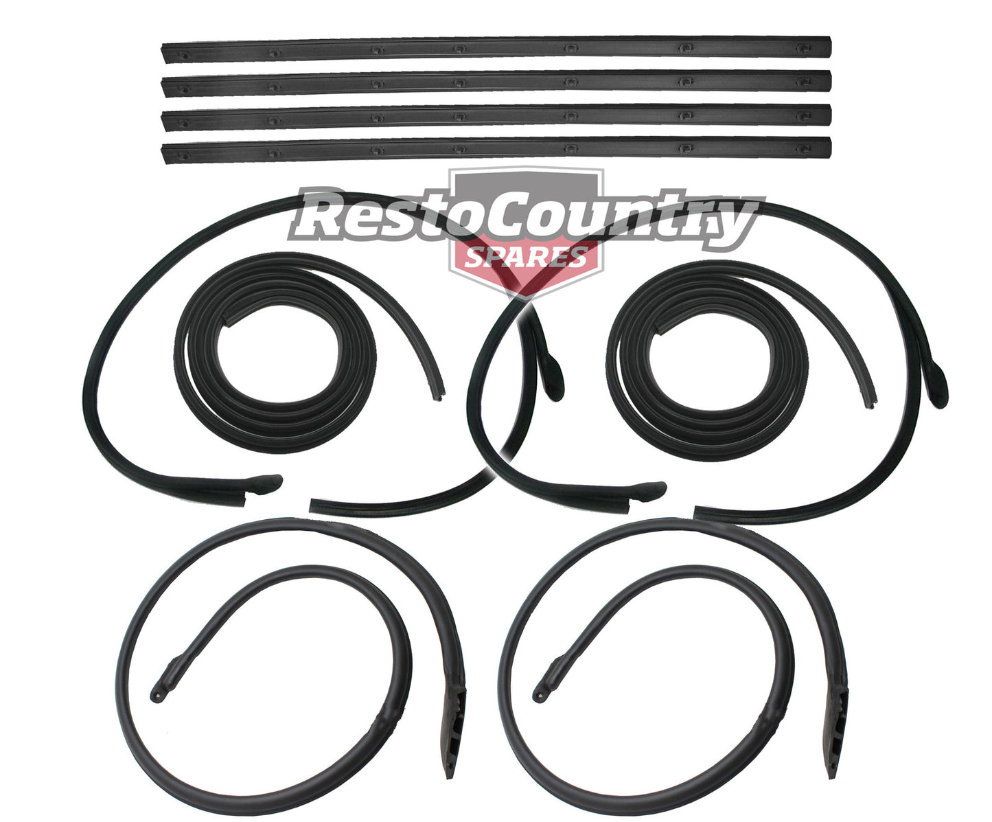 Ford FRONT Door Seal +Bailey +Weather Belt Kit XA Falcon ZF Fairlane Sedan Wagon - kDSF-3