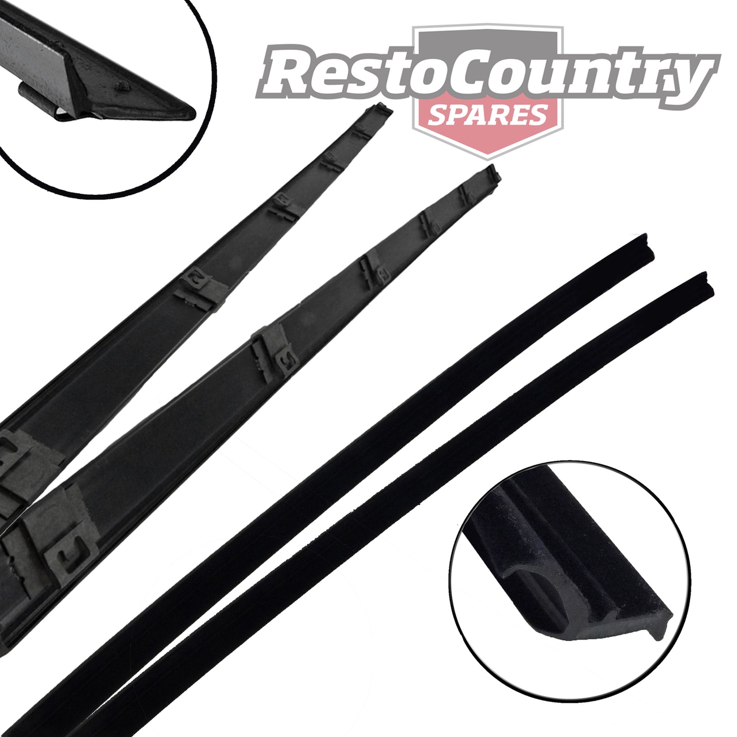 Ford FRONT Door Weather Seal Kit INNER + OUTER Kit XD XE XF XG ZJ ZK ZL glass - kDSF-9