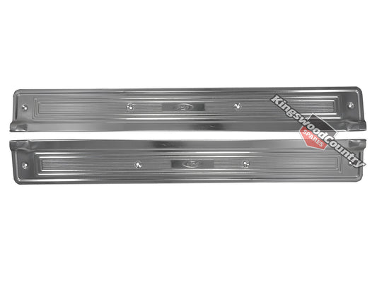 Ford Door Scuff Plate Pair FRONT Left + Right XA XB XC Falcon panel sill - kDSP2002x2