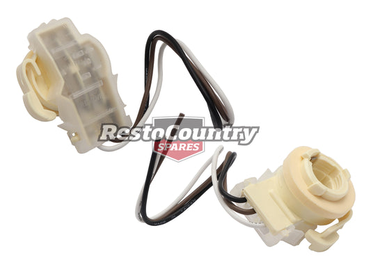 Globe Socket / Holder Pair (Flat Stop Taillight - BA15D) Holden VK VL VN VP Commodore - kEC1020-b