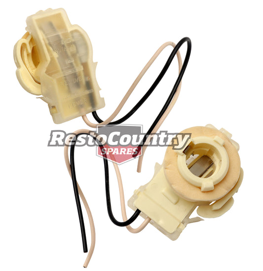 Globe Socket / Holder Pair (Flat Stop Indicator - BA15S) Holden VK VL VN VP Commodore - kEC1021-b