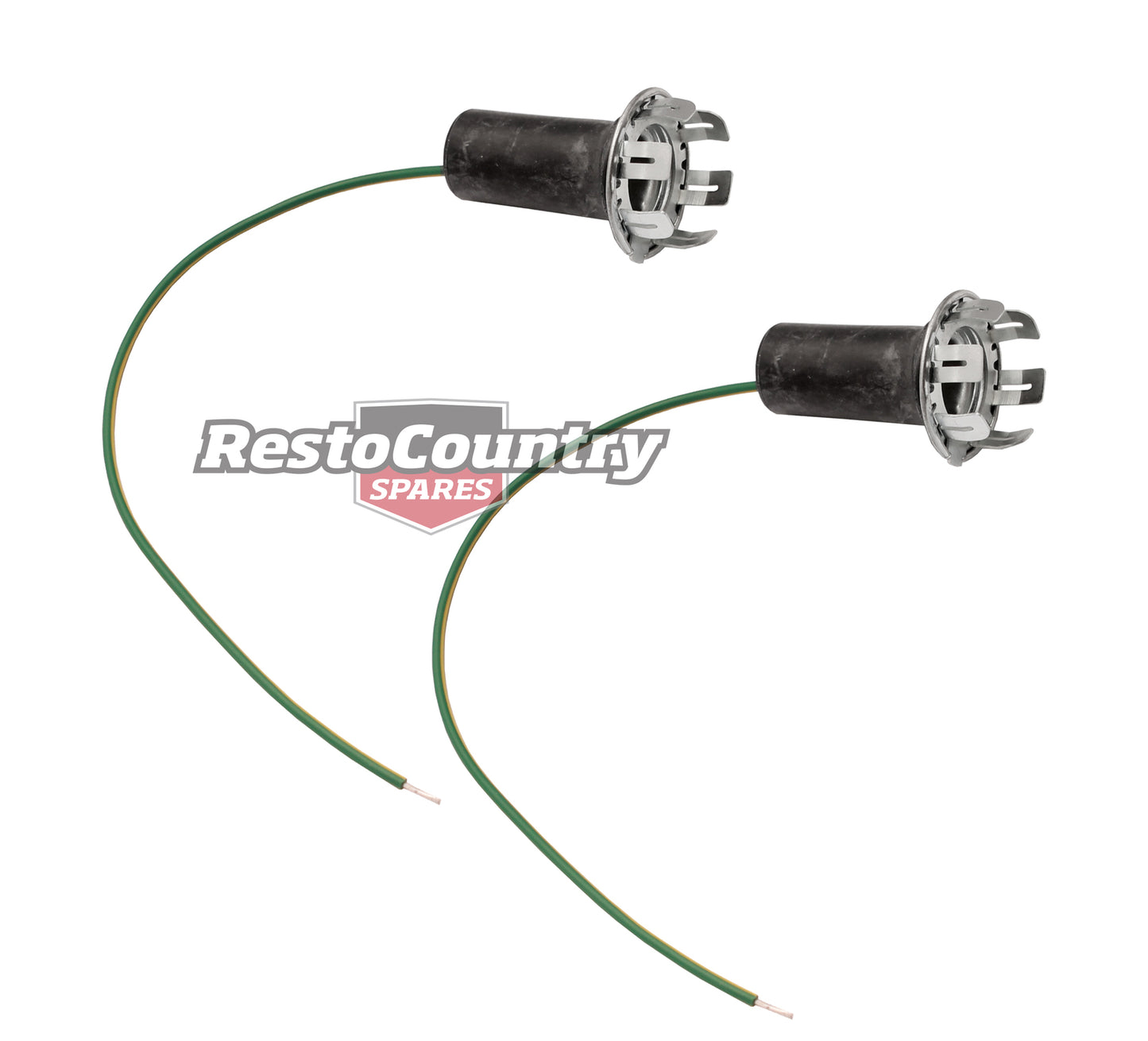 Ford Rear Indicator Globe Holder Socket PAIR XA XB Falcon flasher tail plug loom - kEC2013-a
